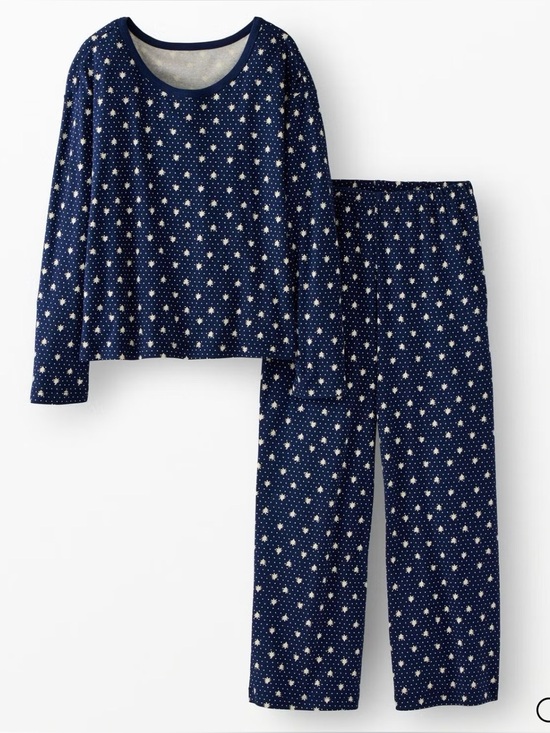 Hanna Andersson Other - Hanna Andersson Women's Wide Leg Pajama Set in Navy Forest Size Medium